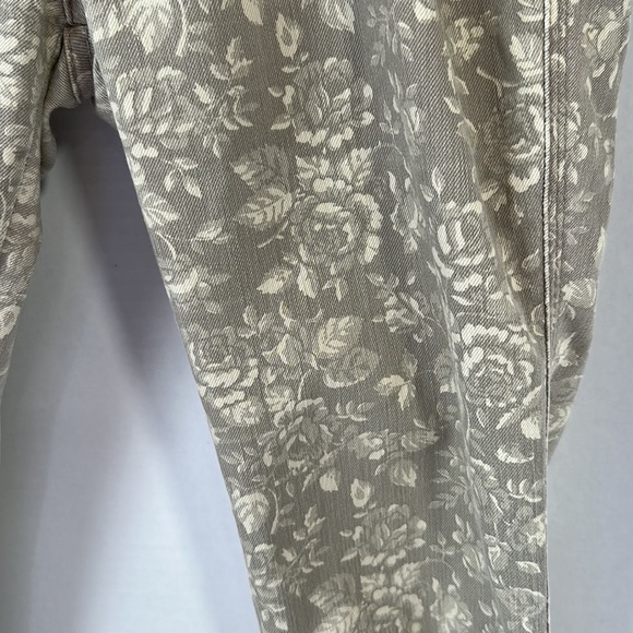 Free people tan floral jeans size 26 boho - Picture 3 of 5